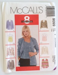 9099  MCCALLS 8 EZ CAMISOLE TOPS, CARDIGAN LENGTHS PATTERN 4-14 XS-MED Uncut